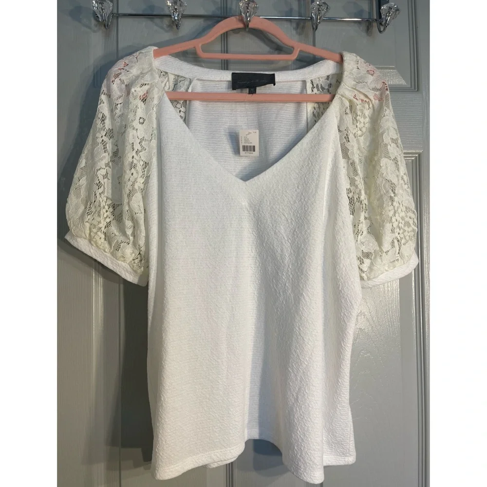 Anthropologie Sunday in Brooklyn Cady Lace Top NWT Size XL